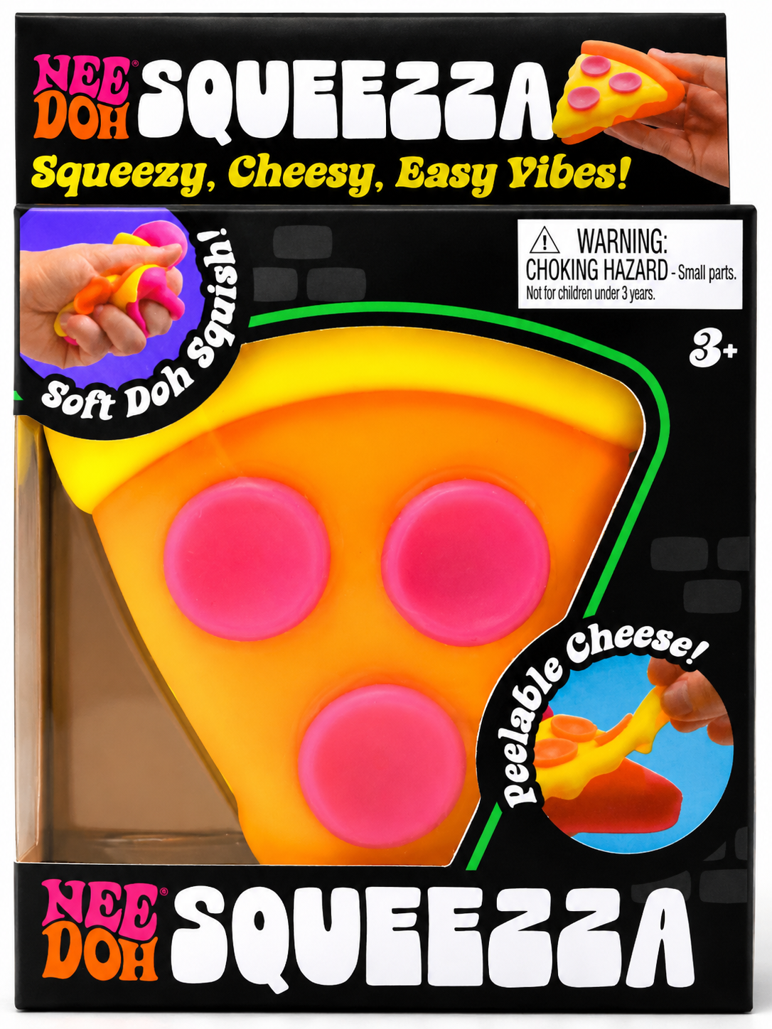 Nee Doh Squeeza Cheese – Soft & Squishy Sensory Toy (Ages 3+)